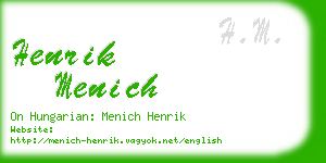 henrik menich business card